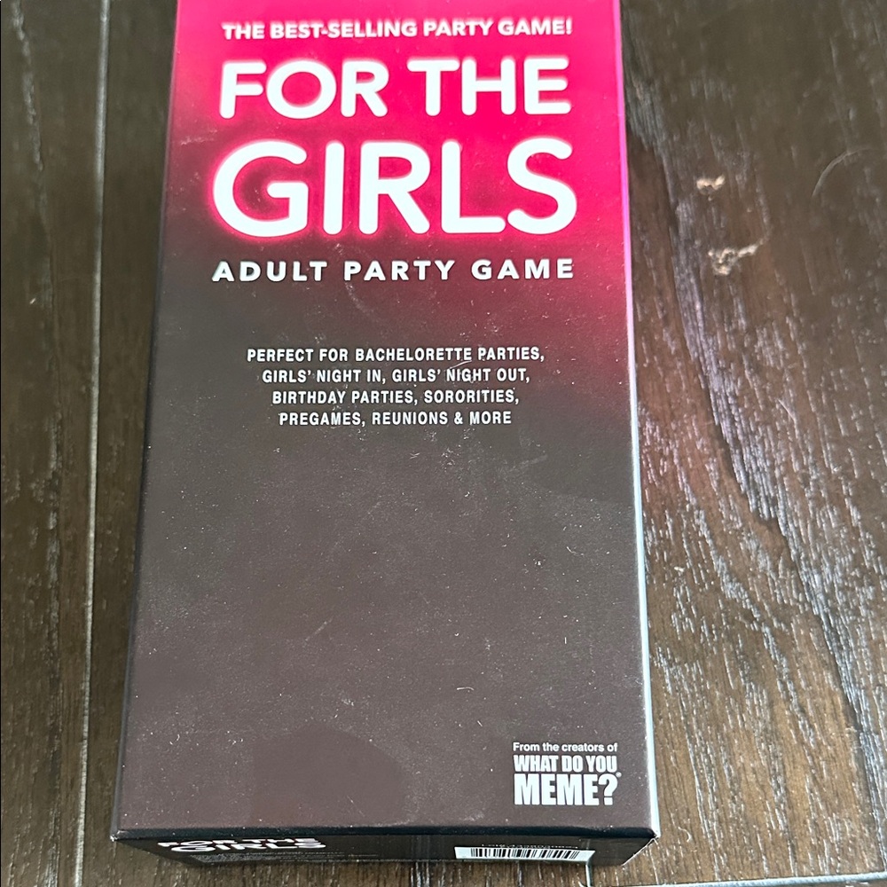 For The Girls Adult Party Game - Black and Pink